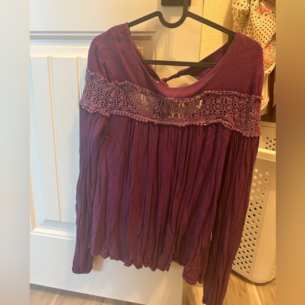 Altar’d state Plum Purple blouse